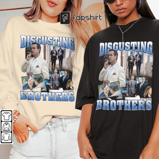 Disgusting Brothers Movie Shirt, Succession Waystar Royco, Connor Roy, Tom and Greg, Cousin Greg Unisex Gift Bootleg Hoodie