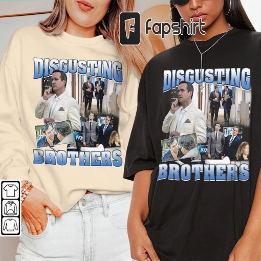 Disgusting Brothers Movie Shirt, Succession Waystar Royco, Connor Roy, Tom and Greg, Cousin Greg Unisex Gift Bootleg Hoodie Mov1704CT