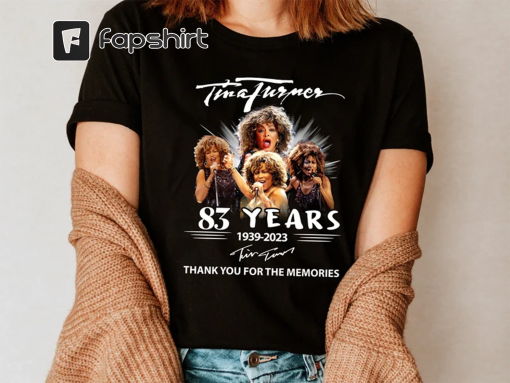 Tina Turner RIP 1939-2023 Shirt, Tina Turner Musical Souvenir Shirt, RIP 1939-2023 Shirt, Tina Turner Memorial Shirt, Rest In Peace Shirt