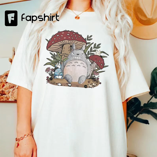 Ghibli Shirt, Studio Ghibli Gift, Studio Ghibli Shirt, Comfort Colors Totoro Bus Stop Shirt, Cartoon, My Neighbor Totoro, Hayao Miyazaki