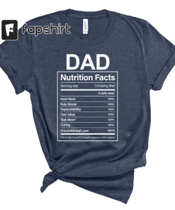 Dad Nutrition Facts Shirt, Funny Fathers Day…