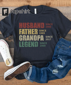 Personalized Dad Grandpa Shirt, Father’s Day Shirt,…