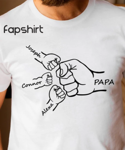 Custom Papa Shirt, Personalized Papa T Shirt,…