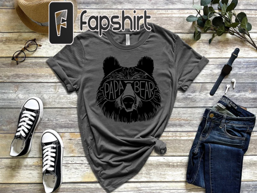 Papa Bear Sunglass, Papa Bear Shirt, Dad Shirt, Father’s Day t-shirt, husband present, family shirt matching shirts, Father’s Day Gift