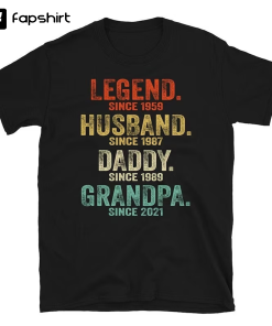 Legend Husband Daddy Papa Customized Tshirt, Personnalized…