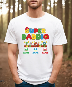 Personalized Super Daddio Game Shirt, Custom Kids…