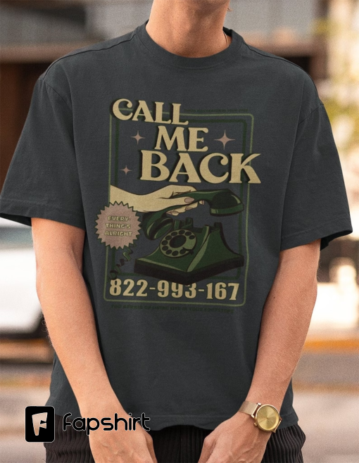 Call Me Back | Noah Kahan Inspired Graphic Tee | Stick Season