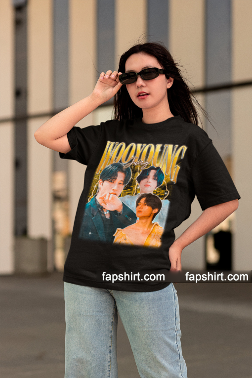 Wooyoung Retro 90s Tee – Ateez Shirt – Kpop T-shirt – Kpop Merch – Kpop Gift for her or him – Ateez Atiny Shirt – Kpop Bootleg Tee