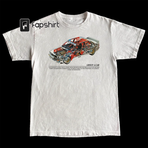 BMW E30 M3 Group A Race Car Tee I Premium Cotton and quality Prints