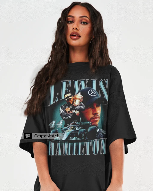 Lewis Hamilton Shirt Formula Racing Driver British Championship Fans Tshirt Vintage Graphic Tee Design Sweatshirt Otomotif Gift Unisex