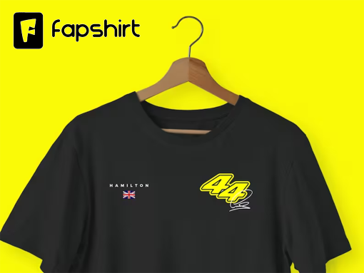 Lewis Hamilton Formula 1 Racing T-Shirt Black