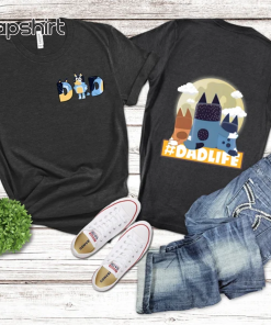 Bluey Rad Dad T Shirt, Father Day…