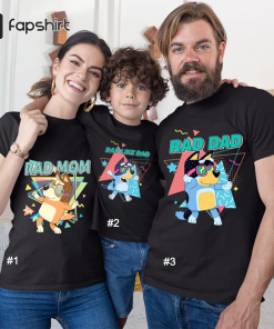 Rad Dad Bluey Shirt, Rad Like Dad…