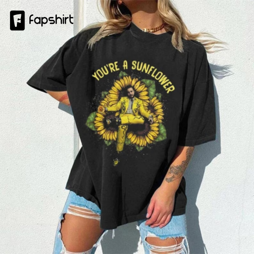 Sunflowers Posty T Shirt, Posty Sweatshirt, Rapper Tshirt, Love Rapper, Fan Post Malone, Fan Gift Merch, Posty Twelve Carat Europe Shirt