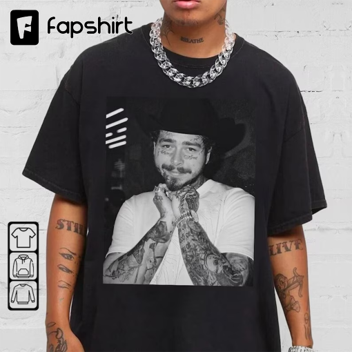 Post Malone Music Shirt, Posty Rap Crewneck Unisex Graphic Tee Vintage Bootleg Inspired Tee Sweatshirt