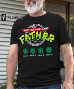 Personalized Father & Kids Shirt, Turtley Awesome…