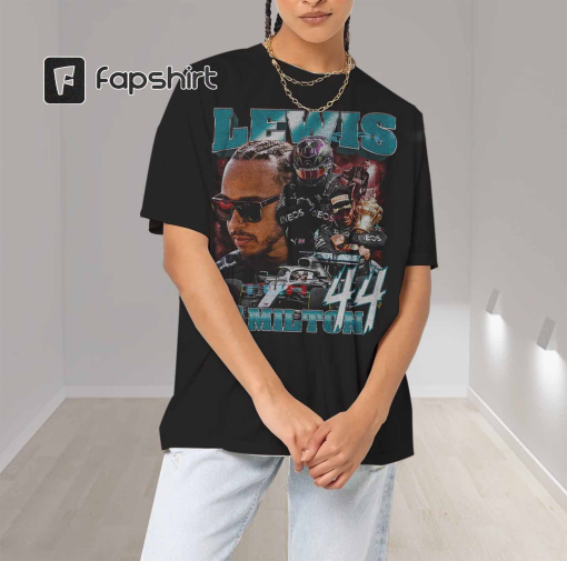 Lewis Hamilton Shirt – Formula 1 Racing Team Mercedes 90s Vintage x Bootleg Style Rap Tee, Gifts for Him and Her, Unisex TTM001B