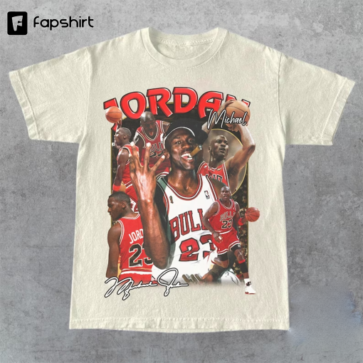 Vintage 90s Basketball Bootleg Style T-Shirt | Michael Jordan Graphic Tee | Retro Basketball Shirt | Unisex Oversized Washed Shirt