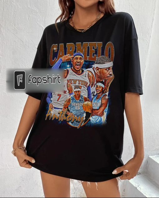 Carmelo Anthony Shirt, Basketball shirt, Classic 90s Graphic Tee, Unisex, Vintage Bootleg, Gift, Retro