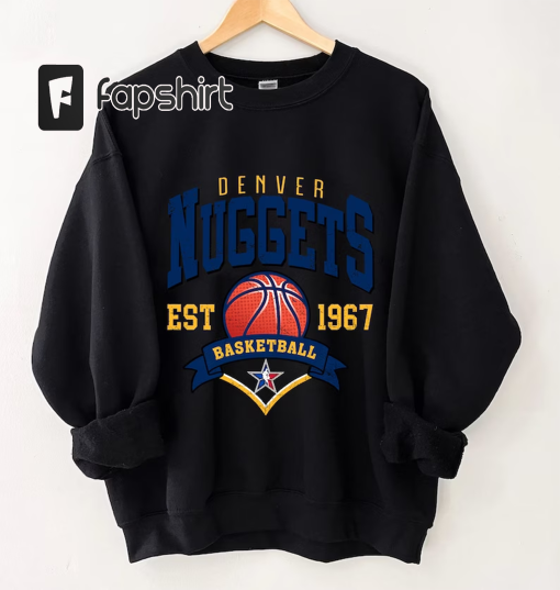 Denver Sweatshirt, Nuggets Sweater, Nuggets Shirt, Basketball Fan Shirt, Basketball Sweatshirt, DN Sweat, Champion Nuggets Shirt