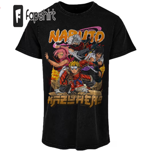 Naruto Anime Vintage 90s T-shirt, Akatsuki Anime Graphic Tee, Gifts For Fan, Trending Shirt, Streetwear, Summer Outfit, Unisex Oversized