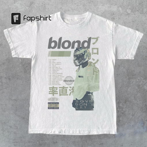 Frank Ocean Blond Album T-Shirt , Frank Blond Vintage 90s Style Graphic Shirt , Blond Shirt , Frank Ocean Merch | Cute Fan Gift Frank Ocean