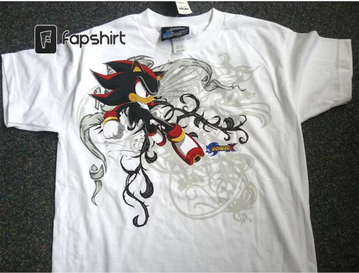 Sonic X – T-Shirt, Sonic X Shadow White Tribal Shirt, Sonic X Tee, Shadow The Hedgehog Shirt, Jesse Pinkman Shirt, Trending Shirt Unisex