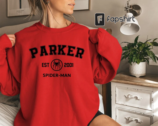 Spider-man Sweatshirt, Parker 2001 Sweatshirt, Peter Parker, Avengers Team Shirt, Spiderman Party, Superhero Shirt, Marvel Sweatshirt