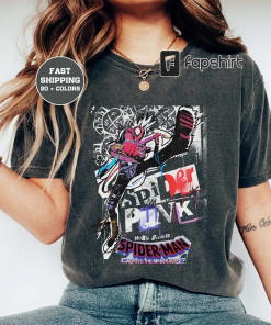 Retro Spider Punk Comfort Colors Shirt, Spider-Man…