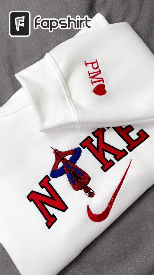 TRENDY Spiderman Embroidered Sweatshirt, Hoodie, Best Movie Embroidered Sweatshirt, Gift For Friends