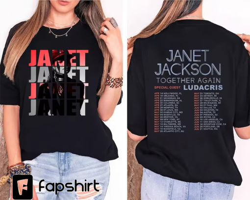 90s Janet Jackson Vintage T Shirt, Janet Jackson T Shirts, Janet Jackson Together Again Tour 2023, Hip Hop Tshirt