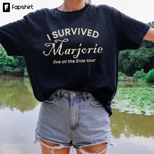 I Survived Marjorie Live at the Eras Tour Taylor Swiftie Funny Unisex Softstyle T-Shirt