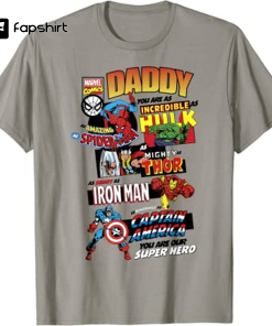 Marvel Avengers Father’s Day Retro Comic Graphic…