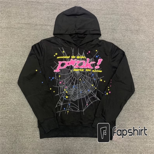 Young Thug Pink Sp5der 555555 Hoodie Men Women 1:1 High Quality Foam Print Spider Web Graphic 555555 Sweatshirts Pullovers