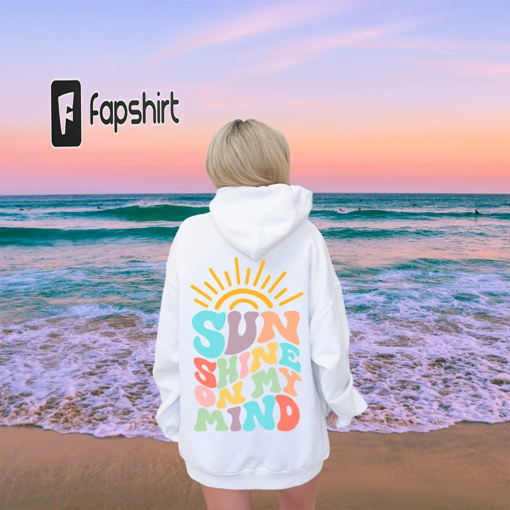 Sunshine, Graphic Sweatshirt, Trendy VSCO, Hoodie With Words on Back, Gift For Her, Beach Aesthetic Sweatshirt, 3X, 4X, 5X, Retro Hoodie