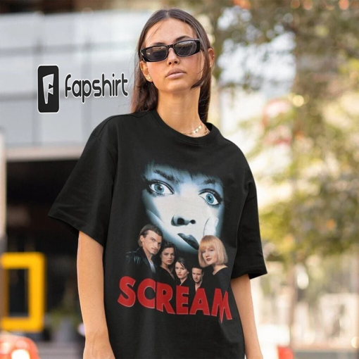 Retro Drew Barrymore Scream Shirt -retro scream movie shirt,scream movie sweatshirt,scream crewneck,90s movie tshirts,stu macher shirt