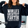 Dad Shirt Gifts for Dads Fathers Day World’s Best Farter Funny T Shirts for Men