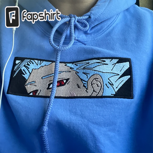 Embroidered Anime Hoodie (Adult Unisex) (Optional Fox Design On Sleeve)