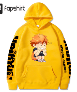 Haikyuu Hinata Shoyo Hoodies Streetwear Pullover Sweatshirt…