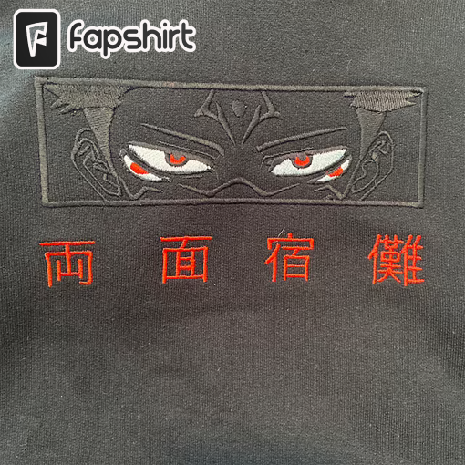 Anime Inspired – Blackout King of Curses Embroidered Hoodie