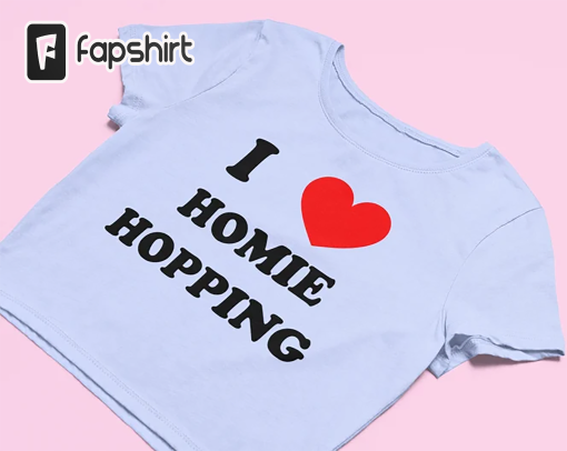 I Love Homie Hopping Crop Top | Funny Crop Top | Y2K Clothing | Graphic Shirt | Cute Gift | Gift for Girlfriend | Crop Top | Y2K Baby Tee