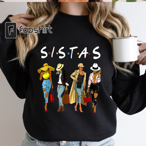 Proud Black Sistas Queen Melanin Afro African American Women T-Shirt