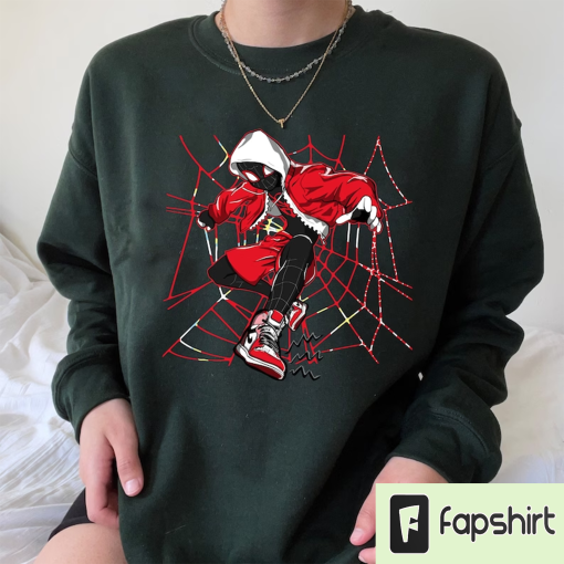 Spiderman Across the Spider-Verse Sweatshirt, Miles Morales Shirt, Spiderverse Spiderman Jordan 1, Wassup Danger Spider Man hoodie XT-052905