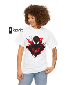 Spider-Man Miles Morales Spiderverse T-Shirt, Marvel Lovers,…