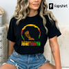 Juneteenth Melanin Black Women Natural Hair Afro Word Art T-Shirt