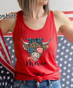 Patriotic Cow Shirt, 4th Of July T-Shirt,…