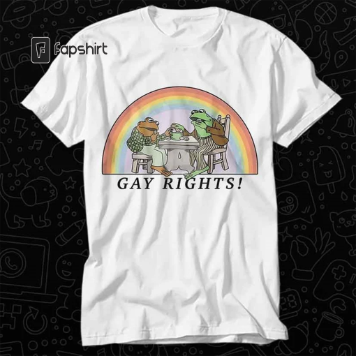 Frog & Toad Say Gay Rights LGBT Pride Proud T Shirt Gift For Womens Mens Unisex Top Adult Tee Vintage Music Best Movie OZ258