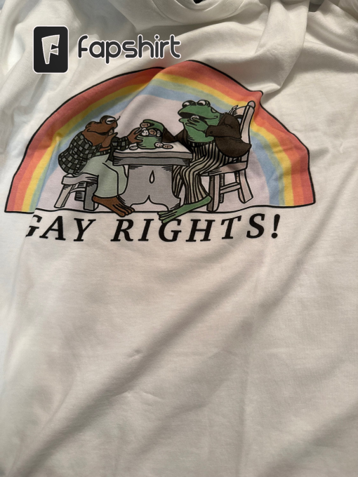 Frog & Toad Say Gay Rights LGBT Pride Proud T Shirt Gift For Womens Mens Unisex Top Adult Tee Vintage Music Best Movie OZ258