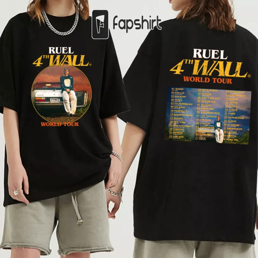 Ruel 4th Wall World Tour 2023 Shirt, Ruel Fan Shirt, Ruel 2023 Concert Shirt, 4th Wall World Tour 2023 Shirt, Ruel Vincent van Dijk Fan Tee