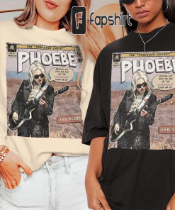 Phoebe Bridgers Comic Shirt, 90S Vintage Merch…